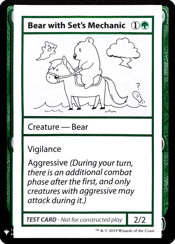 Bear with Set's Mechanic [Mystery Booster Playtest Cards] | L.A. Mood Comics and Games