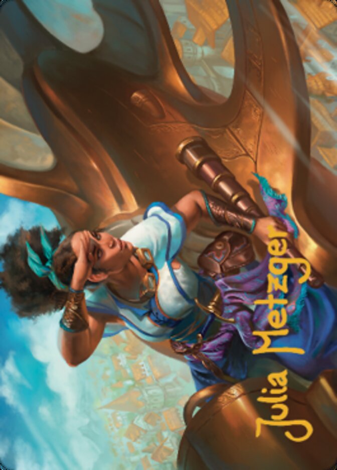 Talas Lookout Art Card (Gold-Stamped Signature) [Dominaria United Art Series] | L.A. Mood Comics and Games