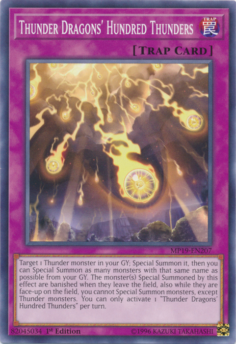 Thunder Dragons' Hundred Thunders [MP19-EN207] Common | L.A. Mood Comics and Games