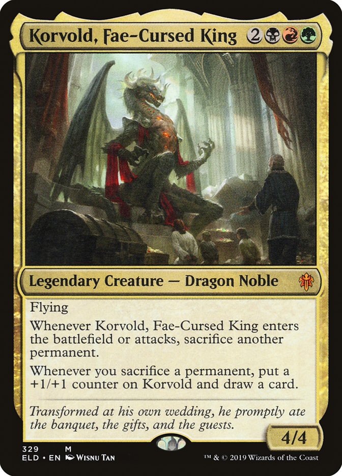 Korvold, Fae-Cursed King [Throne of Eldraine] | L.A. Mood Comics and Games