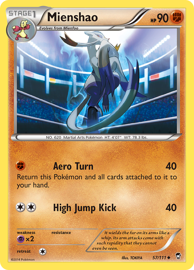 Mienshao (57/111) [XY: Furious Fists] | L.A. Mood Comics and Games