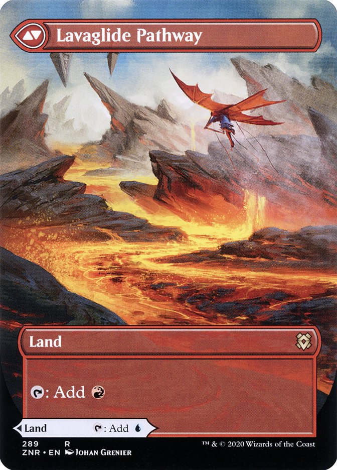 Riverglide Pathway // Lavaglide Pathway (Borderless Alternate Art) [Zendikar Rising] | L.A. Mood Comics and Games