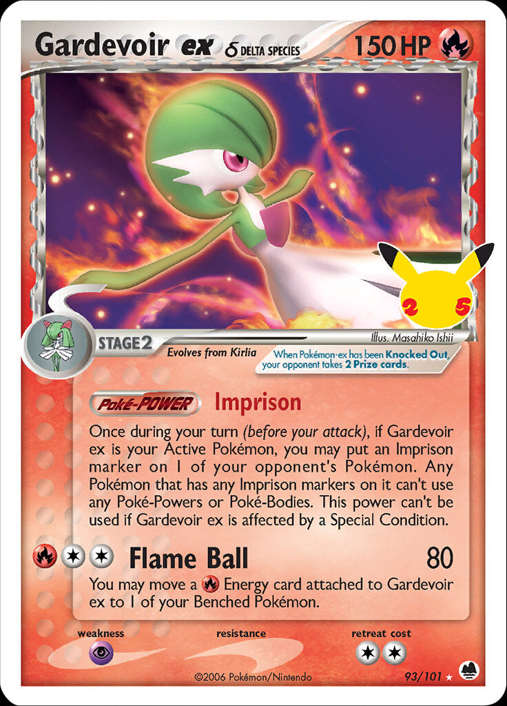 Gardevoir ex (93/101) (Delta Species) [Celebrations: 25th Anniversary - Classic Collection] | L.A. Mood Comics and Games