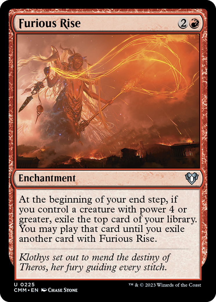 Furious Rise [Commander Masters] | L.A. Mood Comics and Games