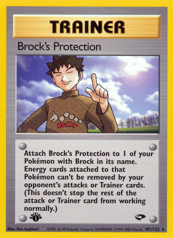 Brock's Protection (101/132) [Gym Challenge 1st Edition] | L.A. Mood Comics and Games