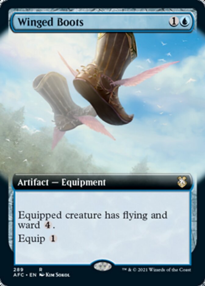 Winged Boots (Extended Art) [Dungeons & Dragons: Adventures in the Forgotten Realms Commander] | L.A. Mood Comics and Games