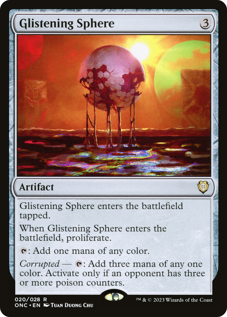 Glistening Sphere [Phyrexia: All Will Be One Commander] | L.A. Mood Comics and Games