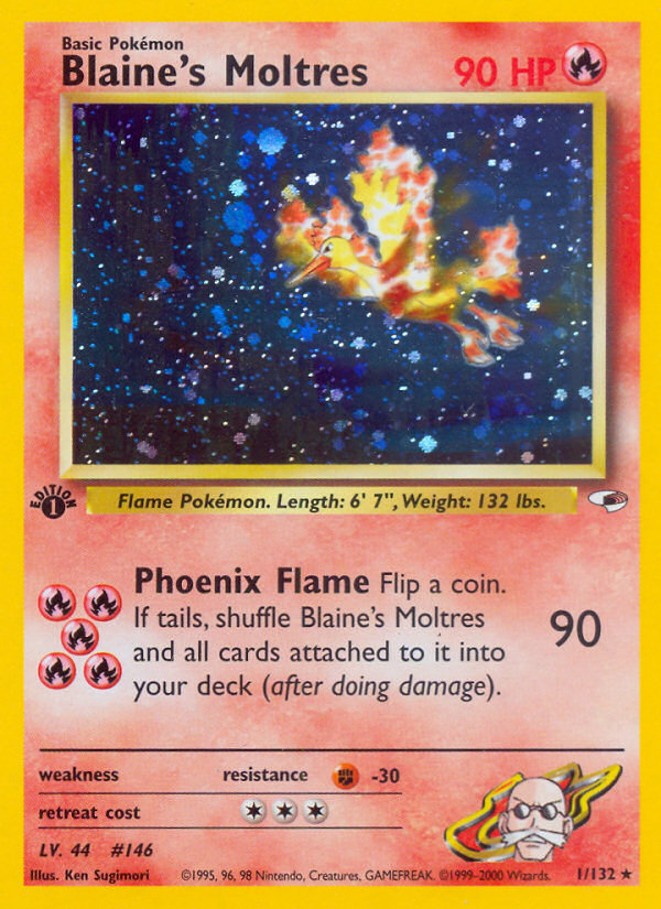 Blaine's Moltres (1/132) [Gym Heroes 1st Edition] | L.A. Mood Comics and Games
