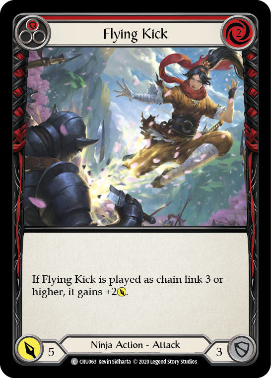 Flying Kick (Red) [CRU063] (Crucible of War)  1st Edition Normal | L.A. Mood Comics and Games
