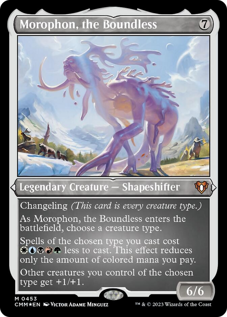 Morophon, the Boundless (Foil Etched) [Commander Masters] | L.A. Mood Comics and Games