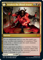 Extus, Oriq Overlord // Awaken the Blood Avatar [Strixhaven: School of Mages Prerelease Promos] | L.A. Mood Comics and Games