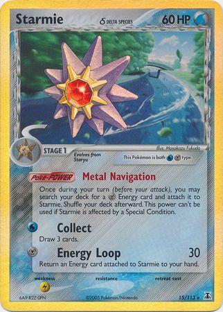 Starmie (15/113) (Delta Species) (Stamped) [EX: Delta Species] | L.A. Mood Comics and Games