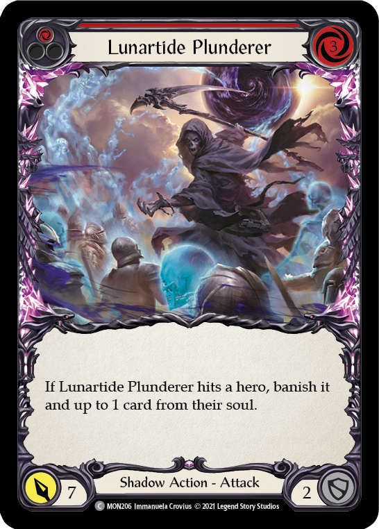 Lunartide Plunderer (Red) [MON206-RF] (Monarch)  1st Edition Rainbow Foil | L.A. Mood Comics and Games