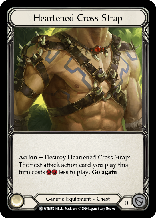 Heartened Cross Strap [U-WTR152] (Welcome to Rathe Unlimited)  Unlimited Rainbow Foil | L.A. Mood Comics and Games