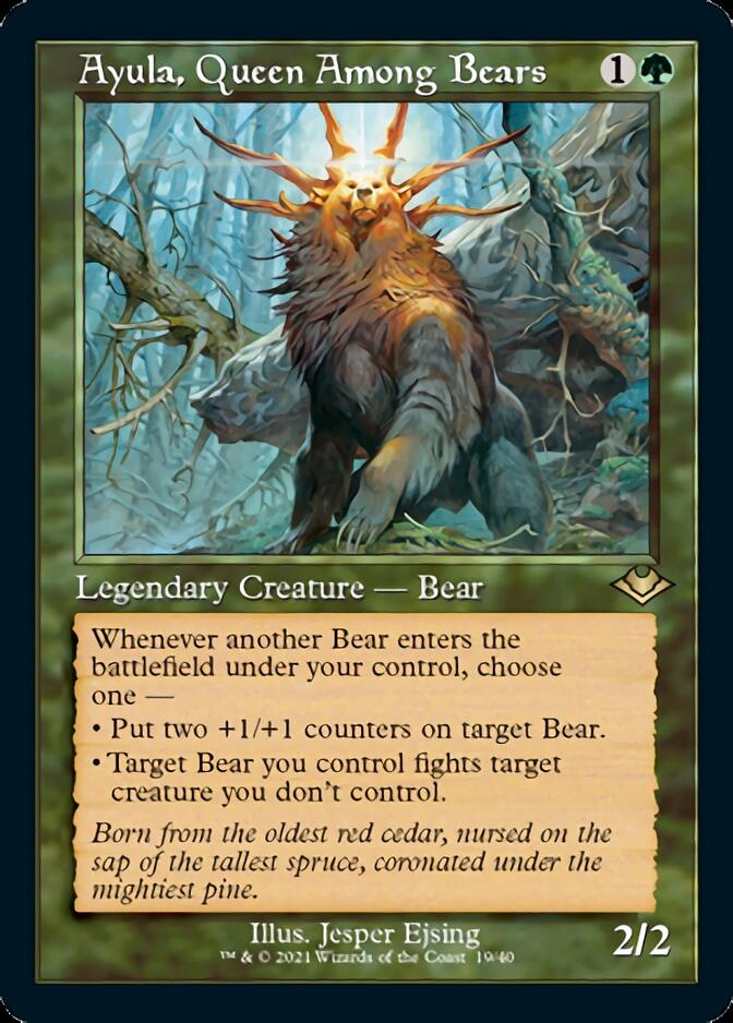 Ayula, Queen Among Bears (Retro Foil Etched) [Modern Horizons 2] | L.A. Mood Comics and Games