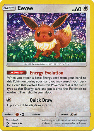 Eevee (101/149) (General Mills Promo) [Sun & Moon: Base Set] | L.A. Mood Comics and Games