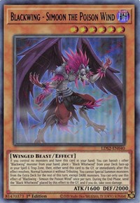 Blackwing - Simoon the Poison Wind (Blue) [LDS2-EN040] Ultra Rare | L.A. Mood Comics and Games