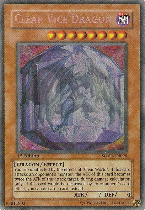 Clear Vice Dragon [SOVR-EN098] Secret Rare | L.A. Mood Comics and Games