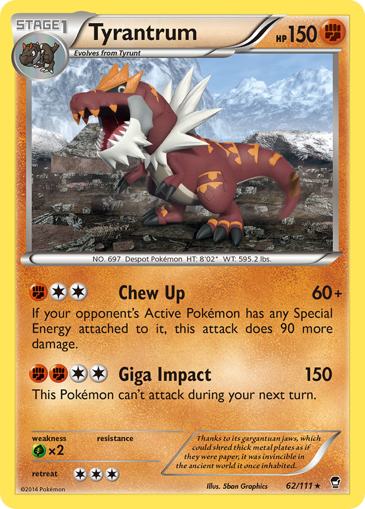 Tyrantrum (62/111) [XY: Furious Fists] | L.A. Mood Comics and Games