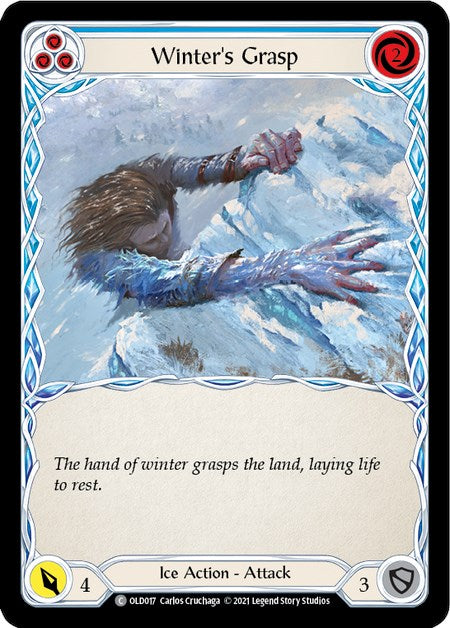 Winter's Grasp (Blue) [OLD017] (Tales of Aria Oldhim Blitz Deck)  1st Edition Normal | L.A. Mood Comics and Games