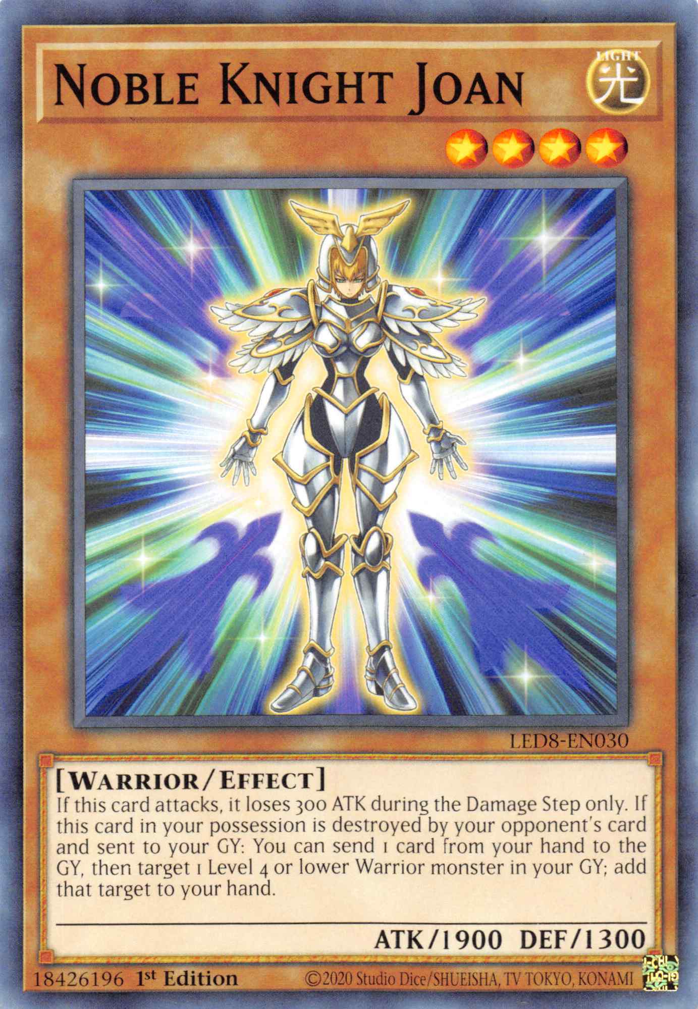 Noble Knight Joan [LED8-EN030] Common | L.A. Mood Comics and Games