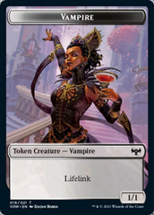Human (001) // Vampire (016) Double-Sided Token [Innistrad: Crimson Vow Tokens] | L.A. Mood Comics and Games
