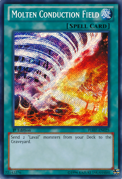 Molten Conduction Field [HA07-EN025] Secret Rare | L.A. Mood Comics and Games