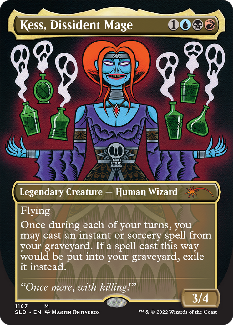 Kess, Dissident Mage (Borderless) [Secret Lair Drop Series] | L.A. Mood Comics and Games