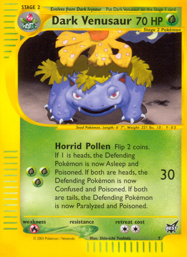 Dark Venusaur (7) [Best of Promos] | L.A. Mood Comics and Games