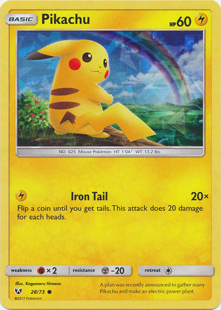 Pikachu (28/73) (Cracked Ice Holo) [Miscellaneous Cards] | L.A. Mood Comics and Games