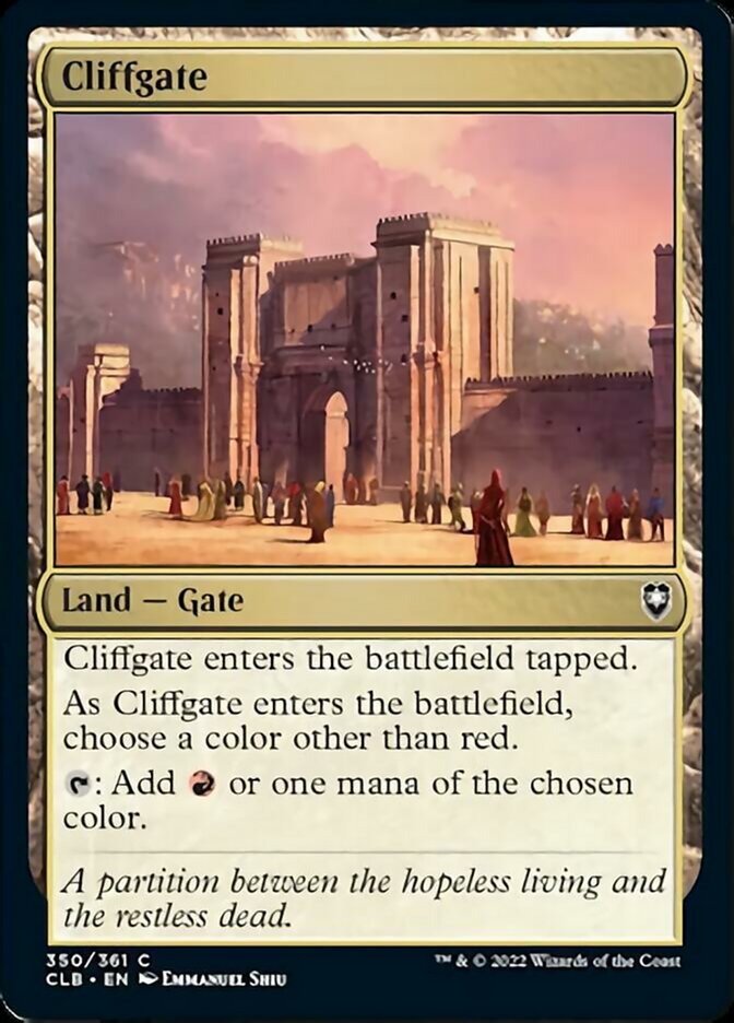 Cliffgate [Commander Legends: Battle for Baldur's Gate] | L.A. Mood Comics and Games