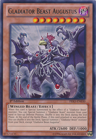 Gladiator Beast Augustus [PRIO-EN030] Rare | L.A. Mood Comics and Games
