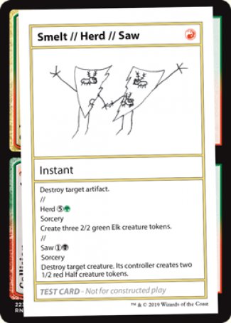 Smelt // Herd // Saw (2021 Edition) [Mystery Booster Playtest Cards] | L.A. Mood Comics and Games