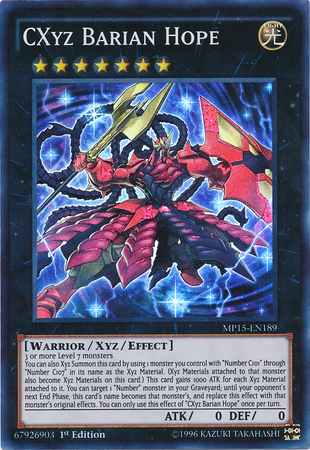 CXyz Barian Hope [MP15-EN189] Super Rare | L.A. Mood Comics and Games