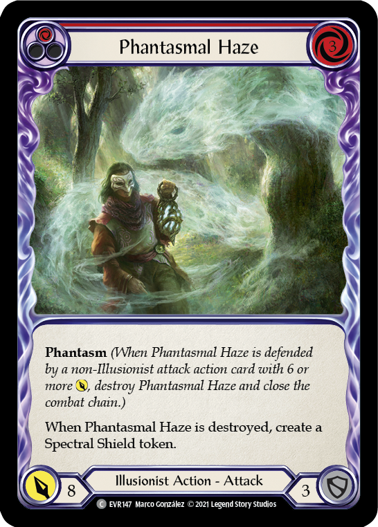 Phantasmal Haze (Red) [EVR147] (Everfest)  1st Edition Rainbow Foil | L.A. Mood Comics and Games