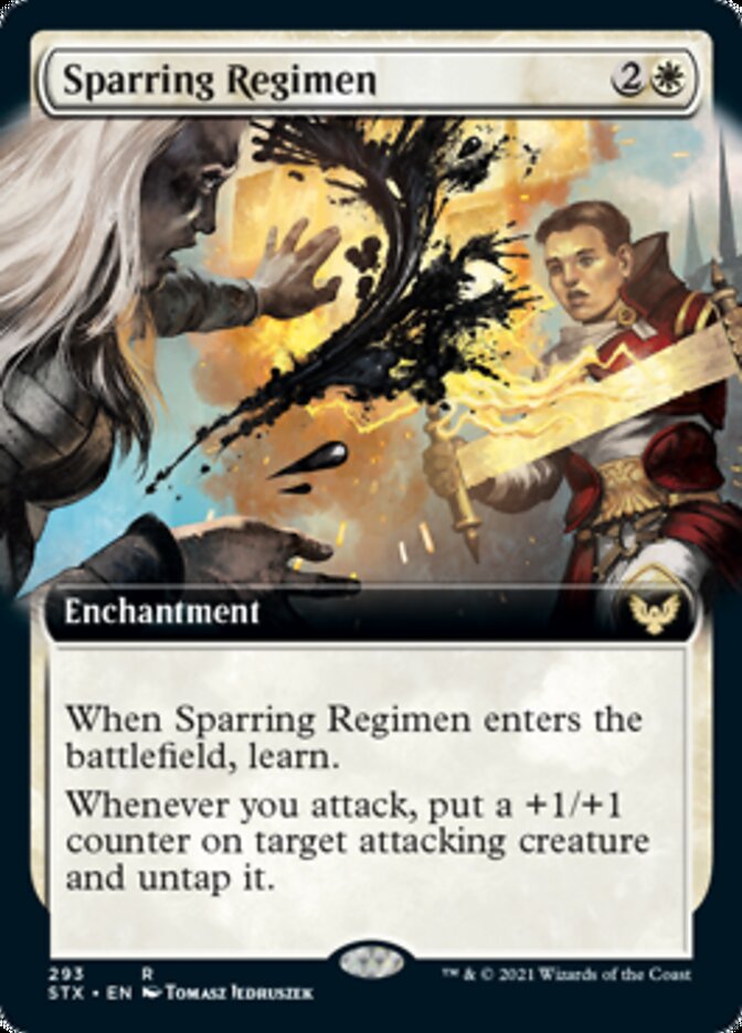 Sparring Regimen (Extended Art) [Strixhaven: School of Mages] | L.A. Mood Comics and Games