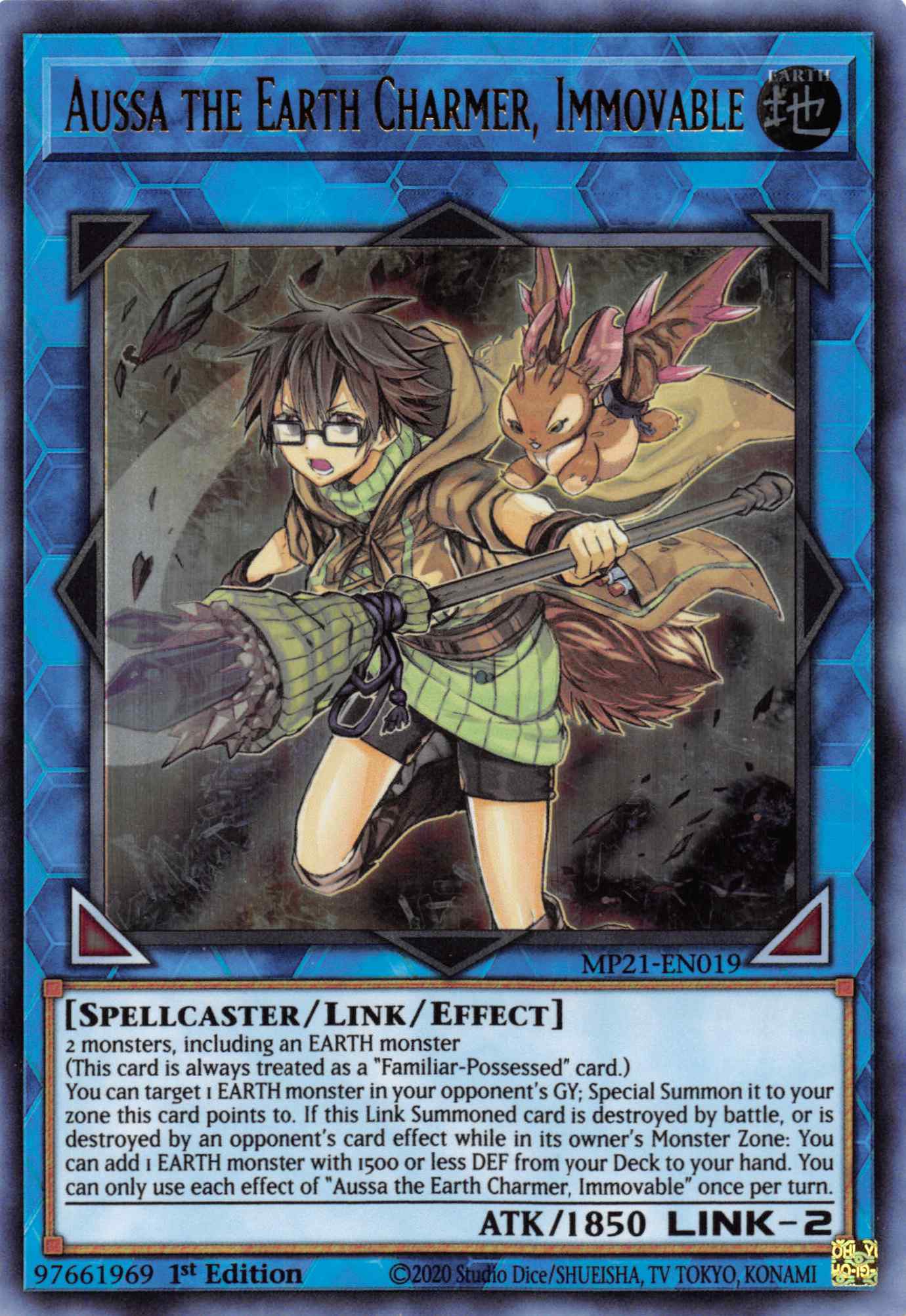 Aussa the Earth Charmer, Immovable [MP21-EN019] Ultra Rare | L.A. Mood Comics and Games