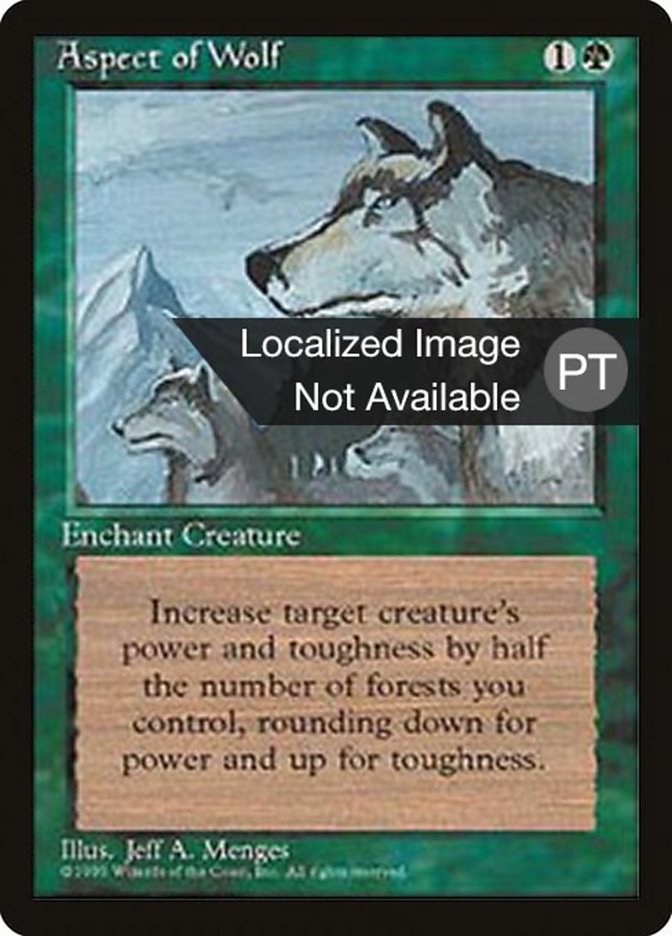 Aspect of Wolf [Fourth Edition (Foreign Black Border)] | L.A. Mood Comics and Games