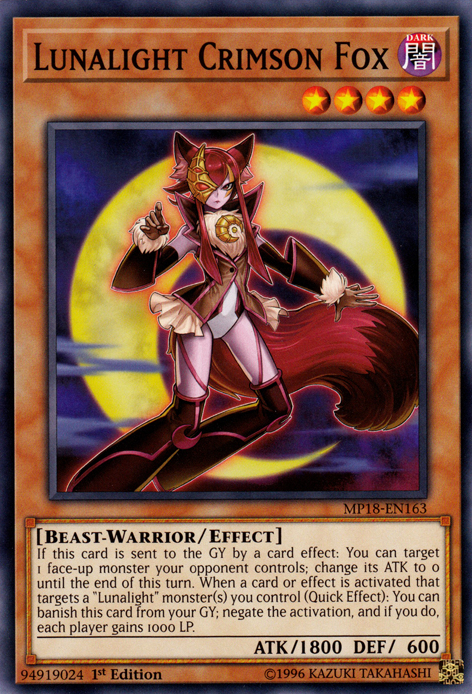 Lunalight Crimson Fox [MP18-EN163] Common | L.A. Mood Comics and Games