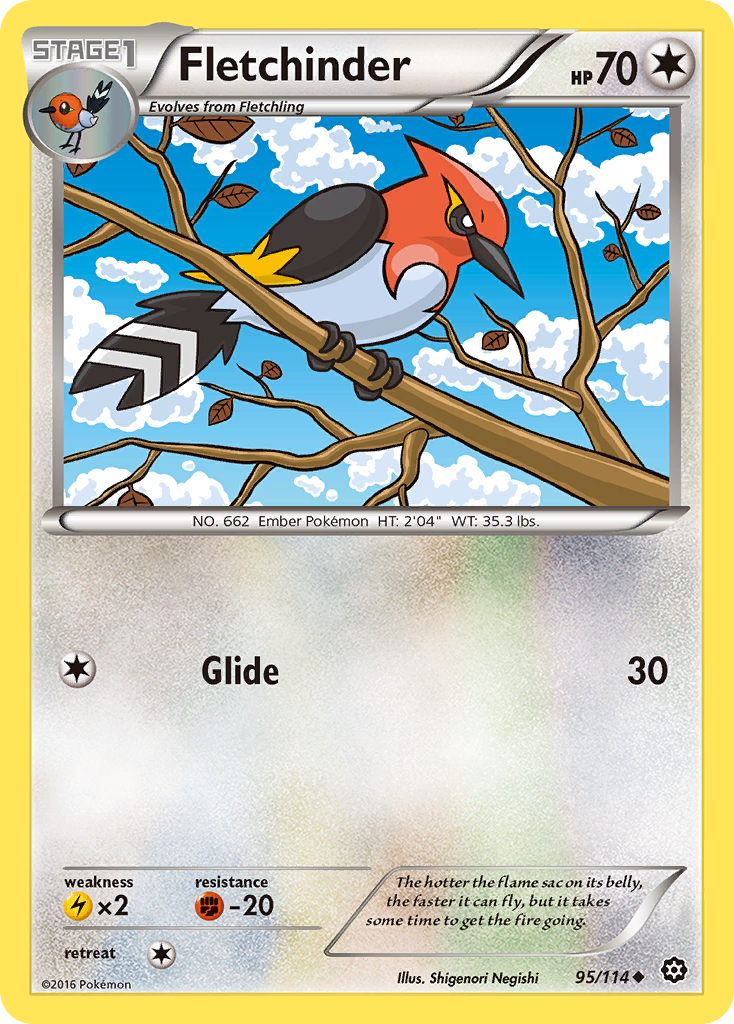 Fletchinder (95/114) [XY: Steam Siege] | L.A. Mood Comics and Games