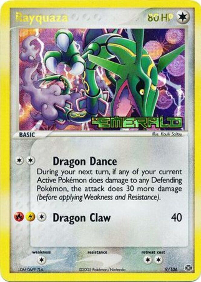 Rayquaza (9/106) (Stamped) [EX: Emerald] | L.A. Mood Comics and Games