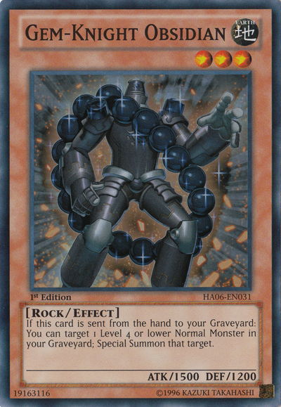Gem-Knight Obsidian [HA06-EN031] Super Rare | L.A. Mood Comics and Games