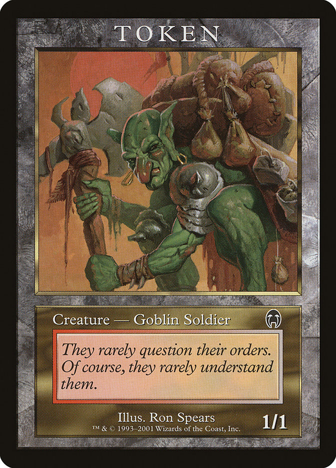 Goblin Soldier Token [Magic Player Rewards 2001] | L.A. Mood Comics and Games