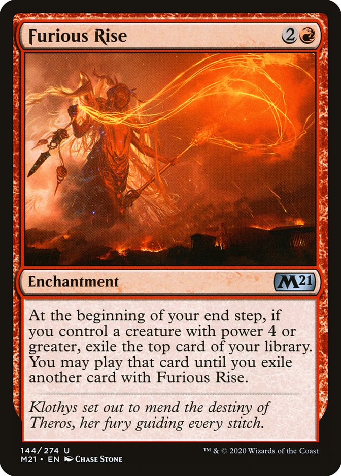 Furious Rise [Core Set 2021] | L.A. Mood Comics and Games