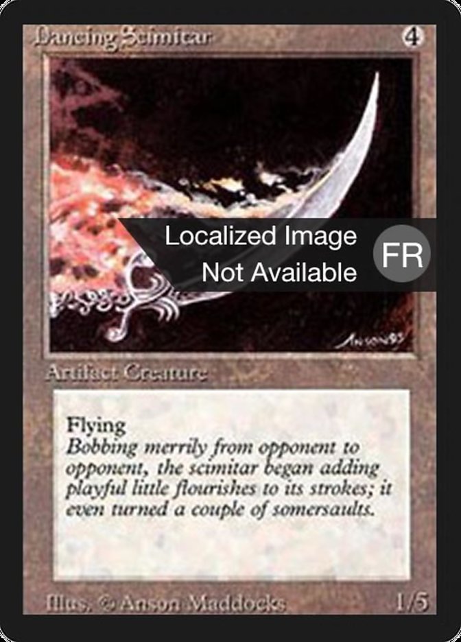 Dancing Scimitar [Foreign Black Border] | L.A. Mood Comics and Games