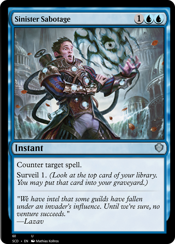 Sinister Sabotage [Starter Commander Decks] | L.A. Mood Comics and Games