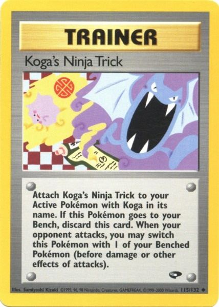 Koga's Ninja Trick (115/132) [Gym Challenge Unlimited] | L.A. Mood Comics and Games