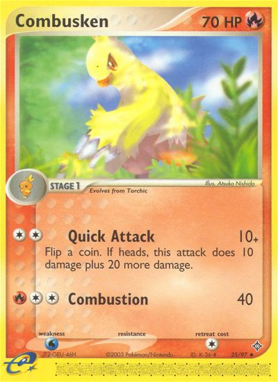 Combusken (25/97) [EX: Dragon] | L.A. Mood Comics and Games