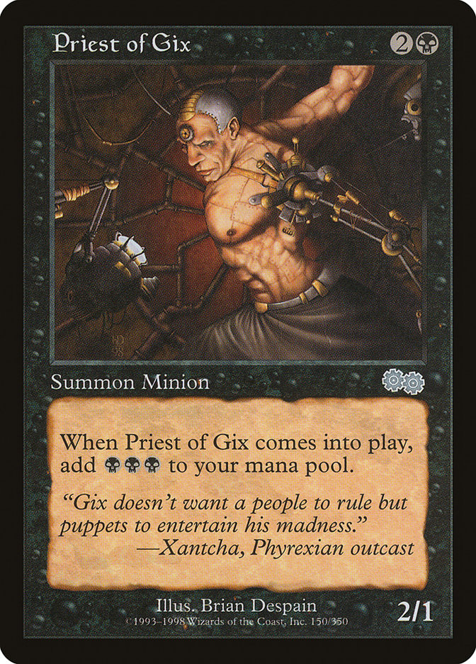 Priest of Gix [Urza's Saga] | L.A. Mood Comics and Games