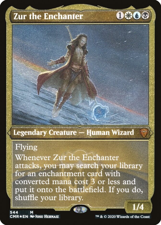 Zur the Enchanter (Etched) [Commander Legends] | L.A. Mood Comics and Games